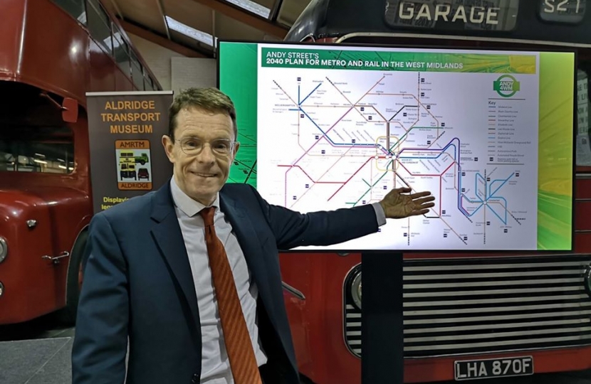 Andy Street unveils his £15 billion transport plan for the West Midlands.