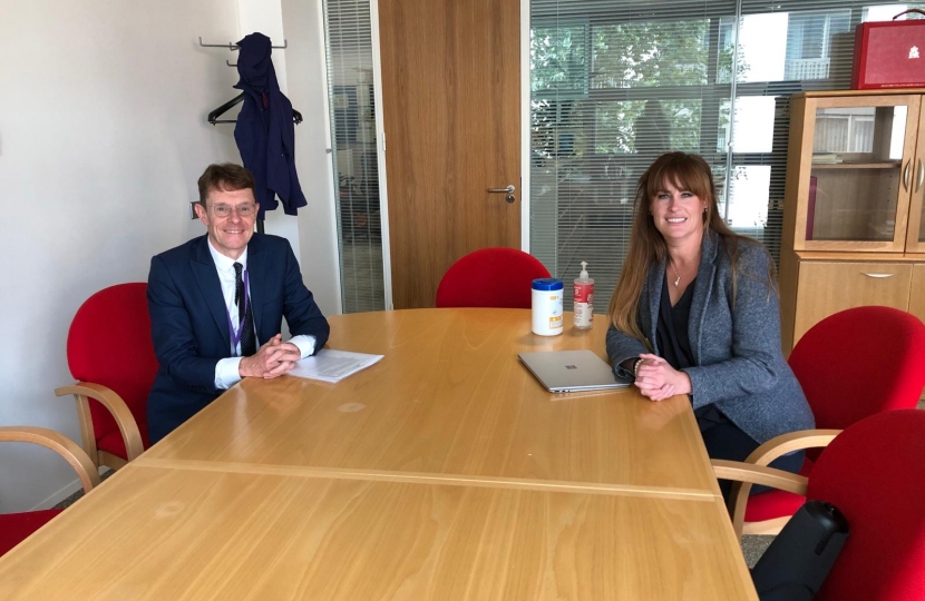 West Midlands Mayor Andy Street meets Rough Sleeping and Housing Minister Kelly Tolhurst MP