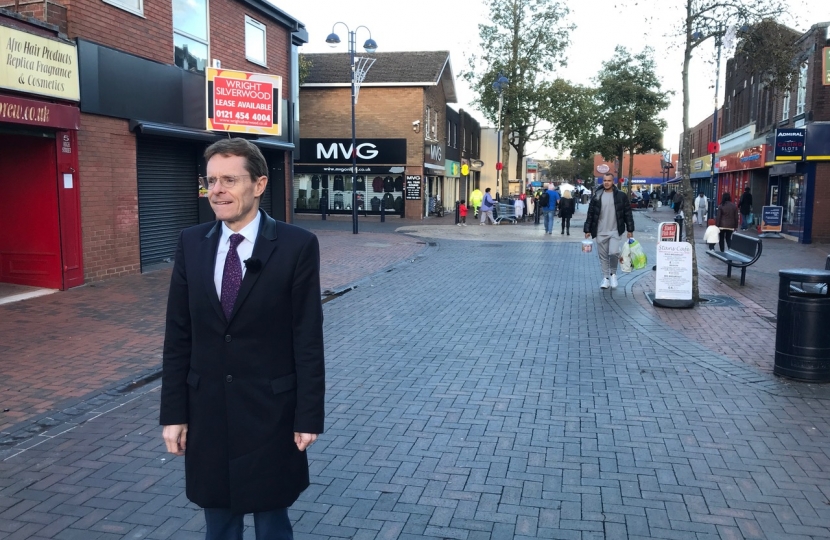 West Midlands Mayor Andy Street on Bilston High Street