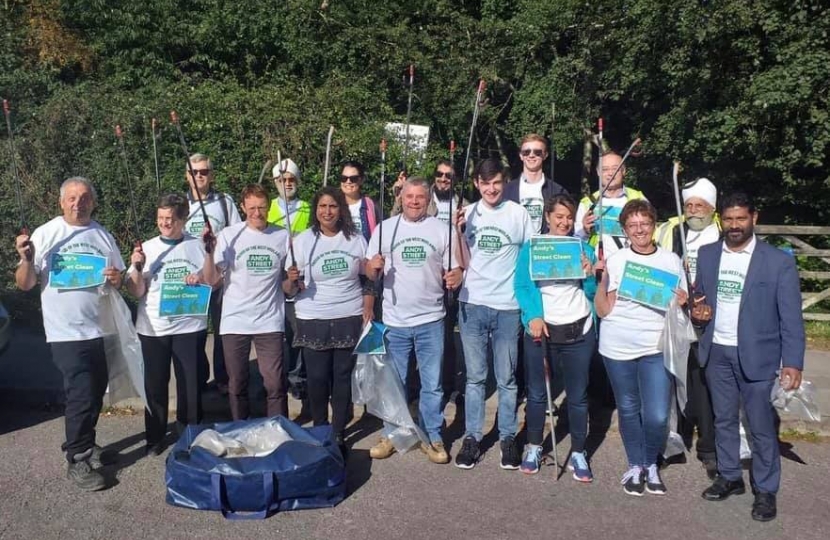 Andy's Street Clean with local litter picking volunteers in Coventry