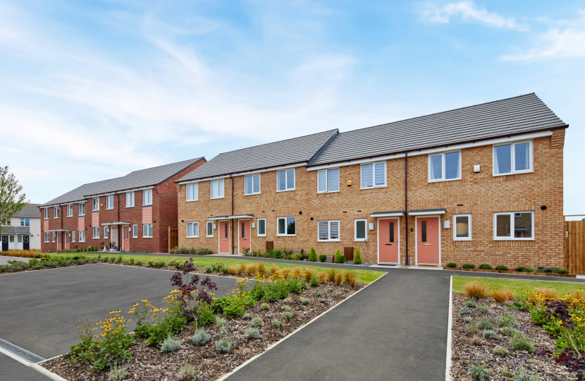 Some of the homes already built by Keepmoat in a previous phase of the Spirit Quarters redevelopment