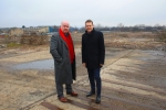 West Midlands Mayor Andy Street with Walsall Council leader Mike Bird at the Phoenix 10 site.