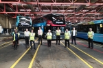West Midlands Mayor Andy Street with Electric Buses in Coventry