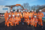 Andy Street on-site with apprentices from Doocey Group