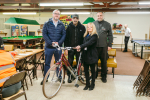 West Midlands cycling and walking commissioner Adam Tranter, Shokt Fazal of Agenda 21, Sue Mellor and Tom Holness of The Active Wellbeing Society with one of the new Raleigh bikes.