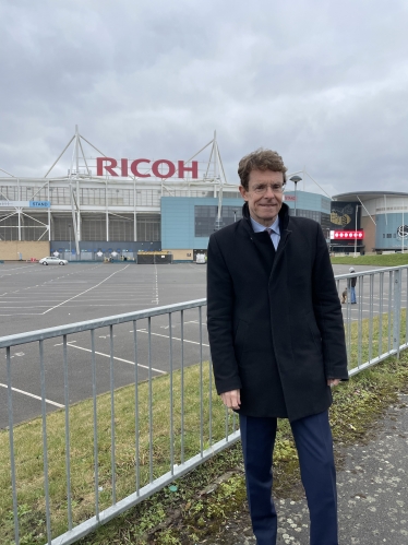 West Midlands Mayor Andy Street says he was delighted to play a part in bringing Coventry City FC back to the Ricoh.
