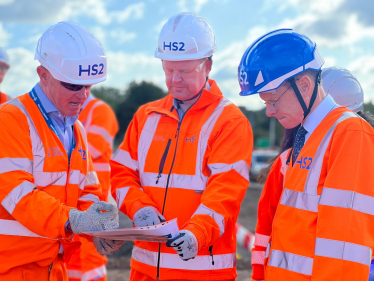 Andy at a HS2 site
